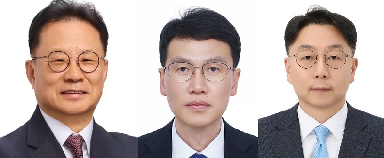 사진 왼쪽부터 <strong>장인성 동원산업 기술부문 대표이사, </strong>김세훈 동원산업 지주부문 대표이사, <strong>박상진 동원산업 사업부문 대표이사.</strong>