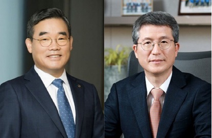 김보현 대우건설 사장(사진 왼쪽)과 오세철 삼성물산 사장.
