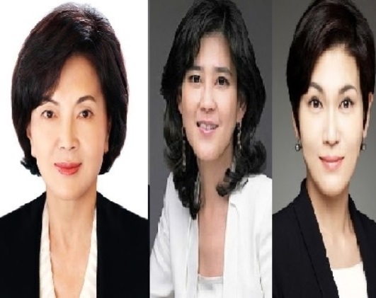 홍라희 리움미술관 명예관장, 이부진 호텔신라 사장, 이서현 삼성물산 전략기획담당 사장.