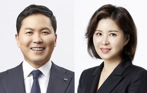 윤상현 콜마홀딩스 부회장과(사진 왼쪽) 윤여원 콜마비앤에이치 대표. 