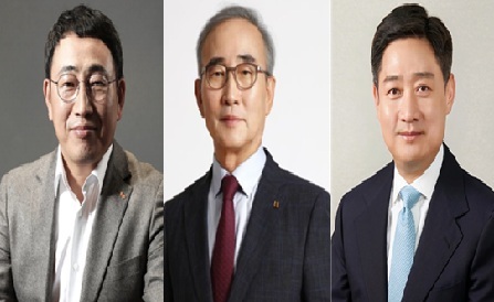 사진 왼쪽부터 유영상 SKT 대표, 김영섭 KT 대표, 홍범식 LG유플러스 대표.