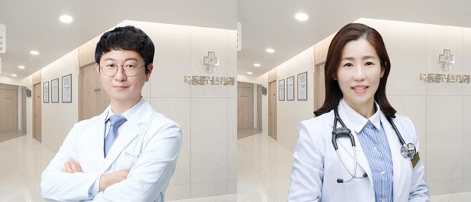 사진 왼쪽부터 목동플러스내과 이병욱 원장, 성혜정 원장.