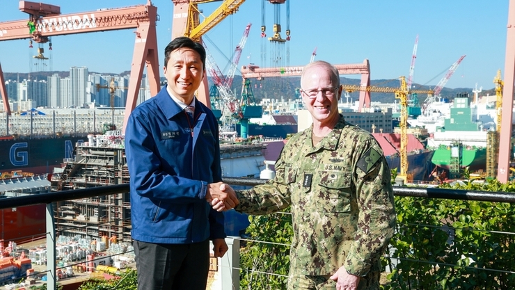 HD현대 정기선, 美 해군참모총장과 MASGA 협력 방안 논의