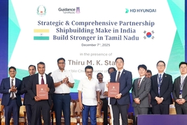 HD현대, 인도 타밀나두州와 조선소 설립 MOU