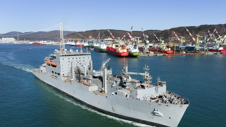 HD현대중공업, 미국 해군 군수지원함 MRO 추가 수주...미 함정 MRO 사업 분야 선도