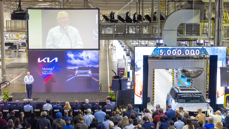 기아 조지아, 누적 생산 500만 대 돌파…'올 뉴 텔루라이드'로 하이브리드 생산 개시