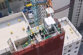 현대건설, 국내 최초 공동주택 ‘모듈러 엘리베이터’ 적용…시공 혁신 가속