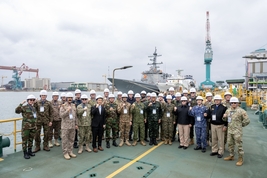 HD현대중공업, 외국무관단 초청…K-함정 기술력 글로벌 홍보