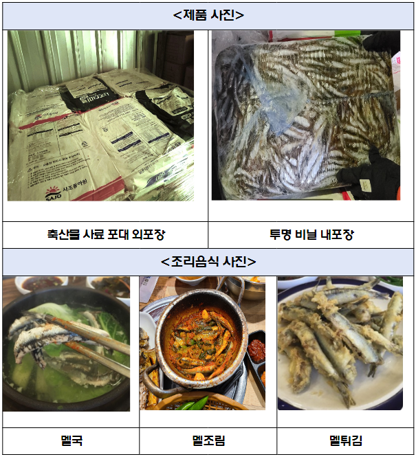 관련 사진 (제품, 조리음식). (사진=식품의약품안전처)