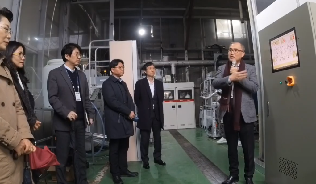 수소기술 연구 현장 점검. (사진=신성장전략기획추진단 유튜브 갈무리)